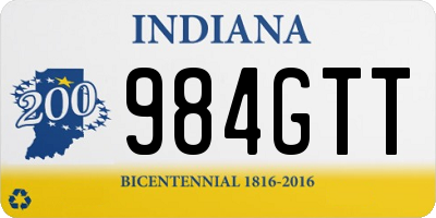 IN license plate 984GTT