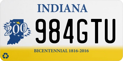 IN license plate 984GTU