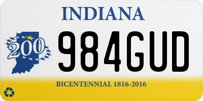 IN license plate 984GUD