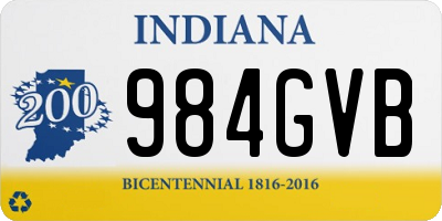 IN license plate 984GVB