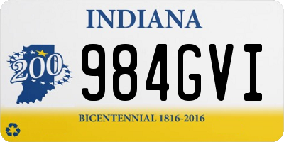 IN license plate 984GVI