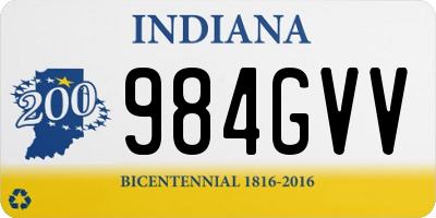 IN license plate 984GVV