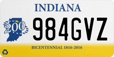 IN license plate 984GVZ