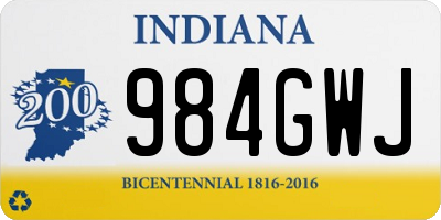 IN license plate 984GWJ