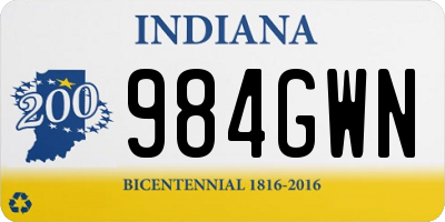 IN license plate 984GWN