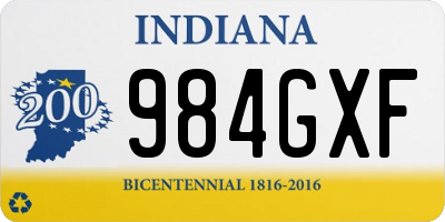 IN license plate 984GXF