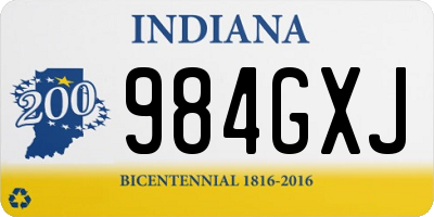 IN license plate 984GXJ