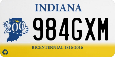 IN license plate 984GXM