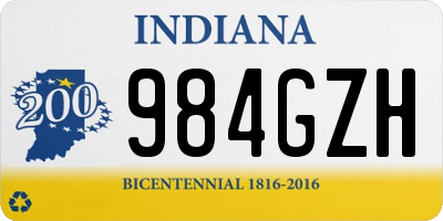 IN license plate 984GZH