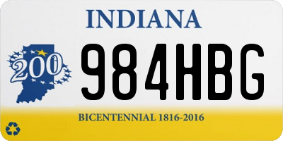 IN license plate 984HBG