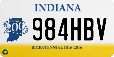 IN license plate 984HBV