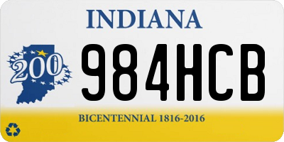 IN license plate 984HCB