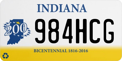 IN license plate 984HCG