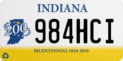 IN license plate 984HCI