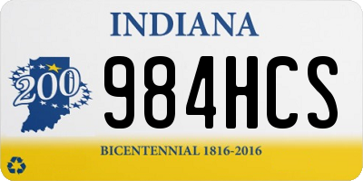 IN license plate 984HCS