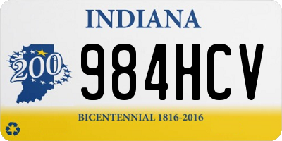 IN license plate 984HCV