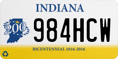 IN license plate 984HCW