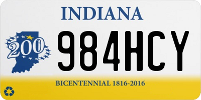 IN license plate 984HCY