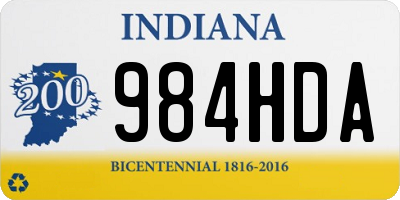 IN license plate 984HDA