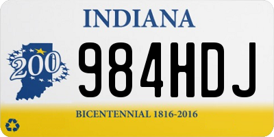 IN license plate 984HDJ