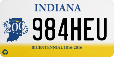 IN license plate 984HEU