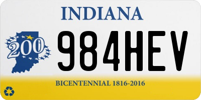 IN license plate 984HEV