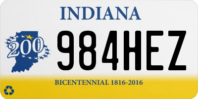 IN license plate 984HEZ