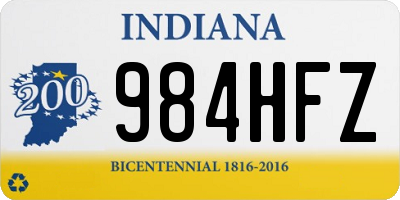 IN license plate 984HFZ