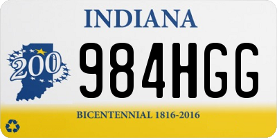 IN license plate 984HGG