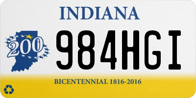 IN license plate 984HGI