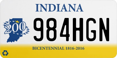 IN license plate 984HGN