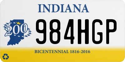 IN license plate 984HGP