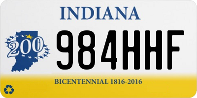 IN license plate 984HHF