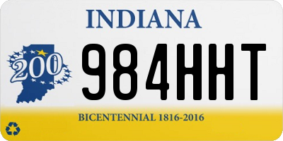 IN license plate 984HHT