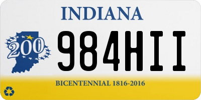 IN license plate 984HII