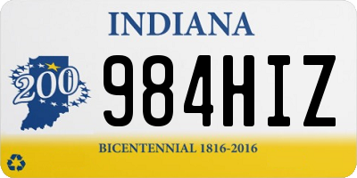 IN license plate 984HIZ