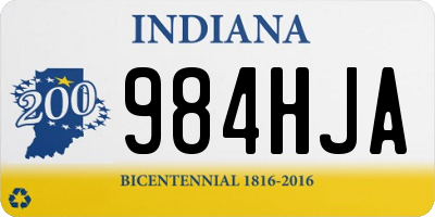 IN license plate 984HJA