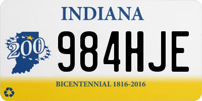 IN license plate 984HJE