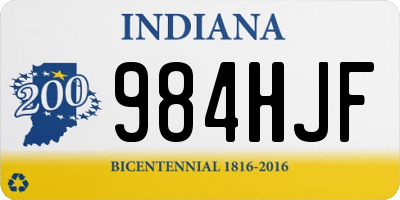 IN license plate 984HJF