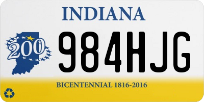 IN license plate 984HJG