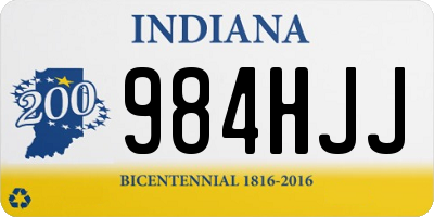 IN license plate 984HJJ