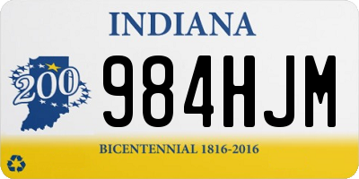 IN license plate 984HJM