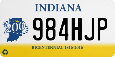 IN license plate 984HJP