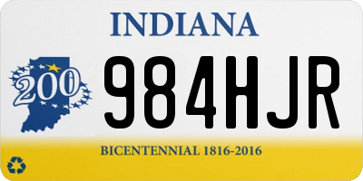 IN license plate 984HJR