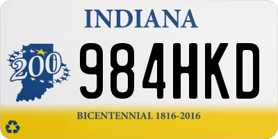 IN license plate 984HKD