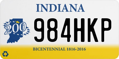 IN license plate 984HKP