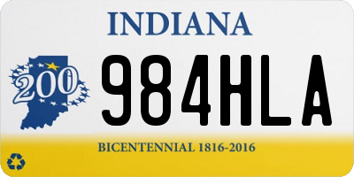 IN license plate 984HLA