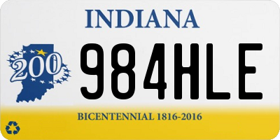 IN license plate 984HLE