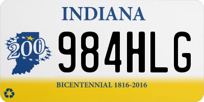 IN license plate 984HLG