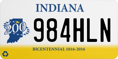 IN license plate 984HLN